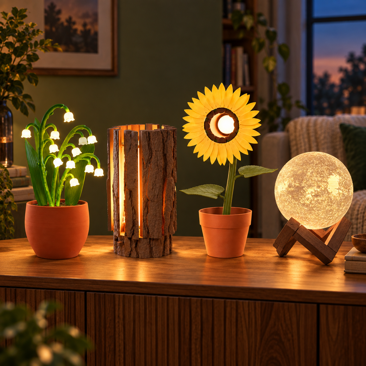 Evening Glow — Nature Lights the Room