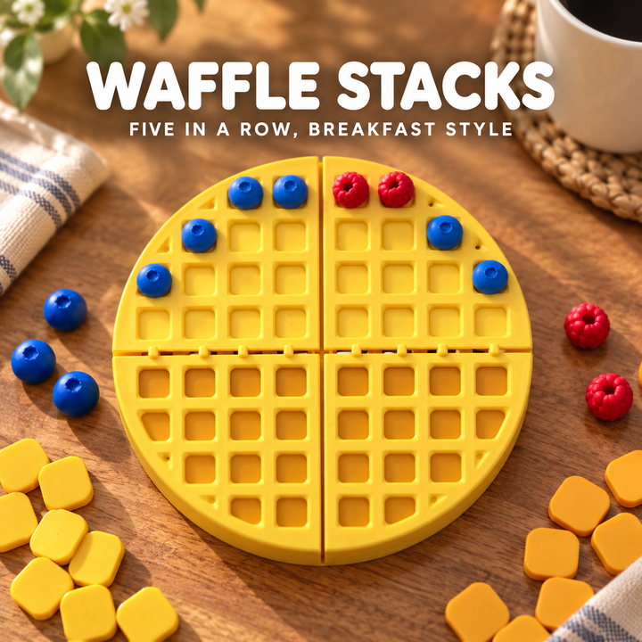 Waffle Stacks — Magnetic Line Game