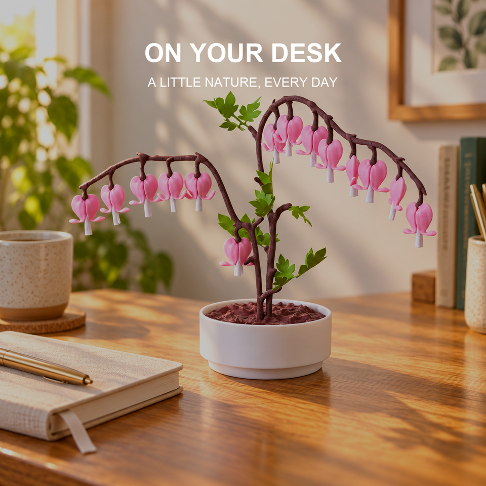 Bleeding Sweethearts — Heart-Flower Desk Branch — Lifestyle or play view
