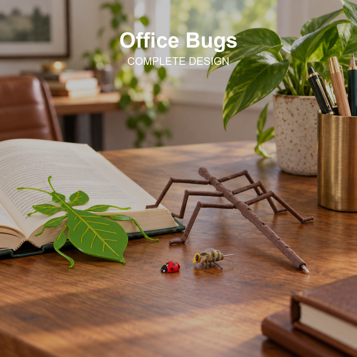 Office Bugs — Leafy Desk Set