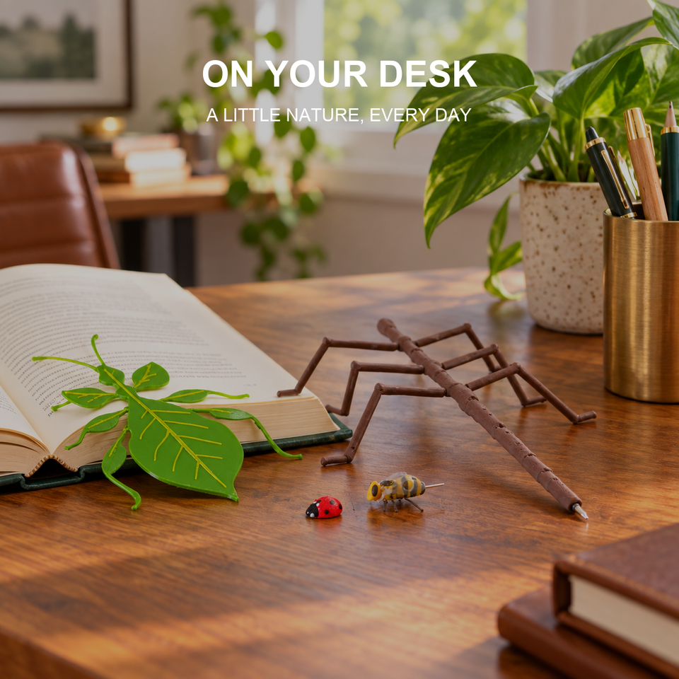Office Bugs — Leafy Desk Set — Lifestyle or play view