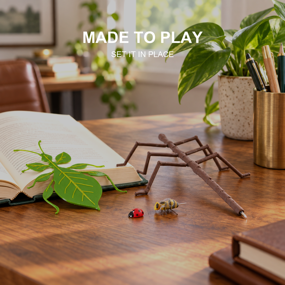 Office Bugs — Leafy Desk Set — Feature view