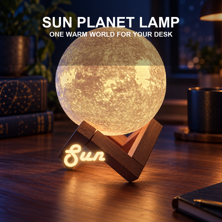 Sun Planet Lamp — A Warm World for Your Desk