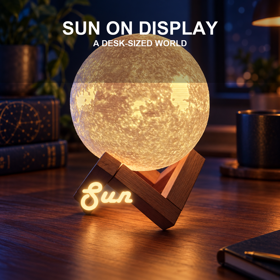 Sun Planet Lamp — A Warm World for Your Desk — Lifestyle or play view