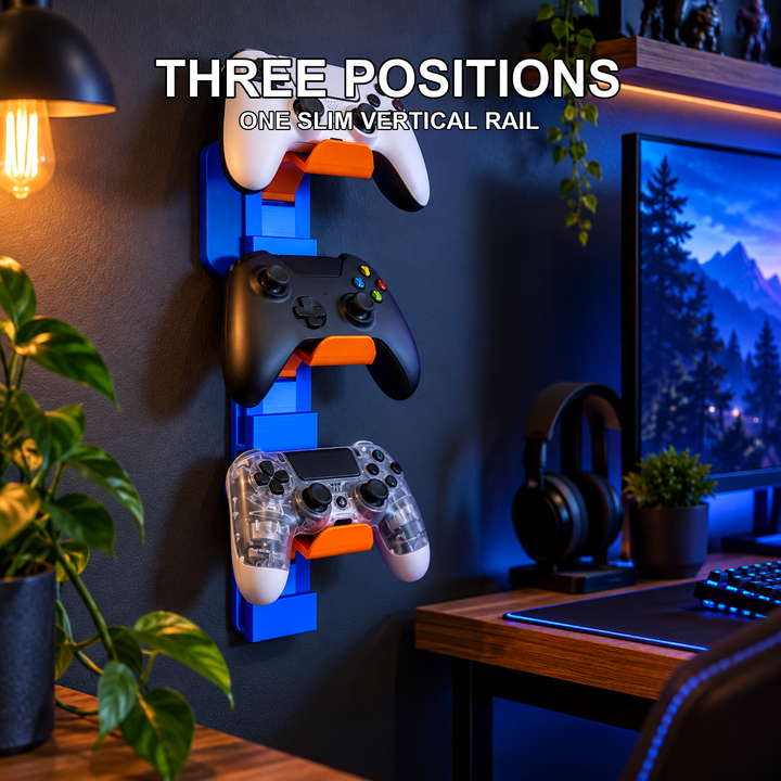 Gaming Wall Mount — Controllers Off the Desk
