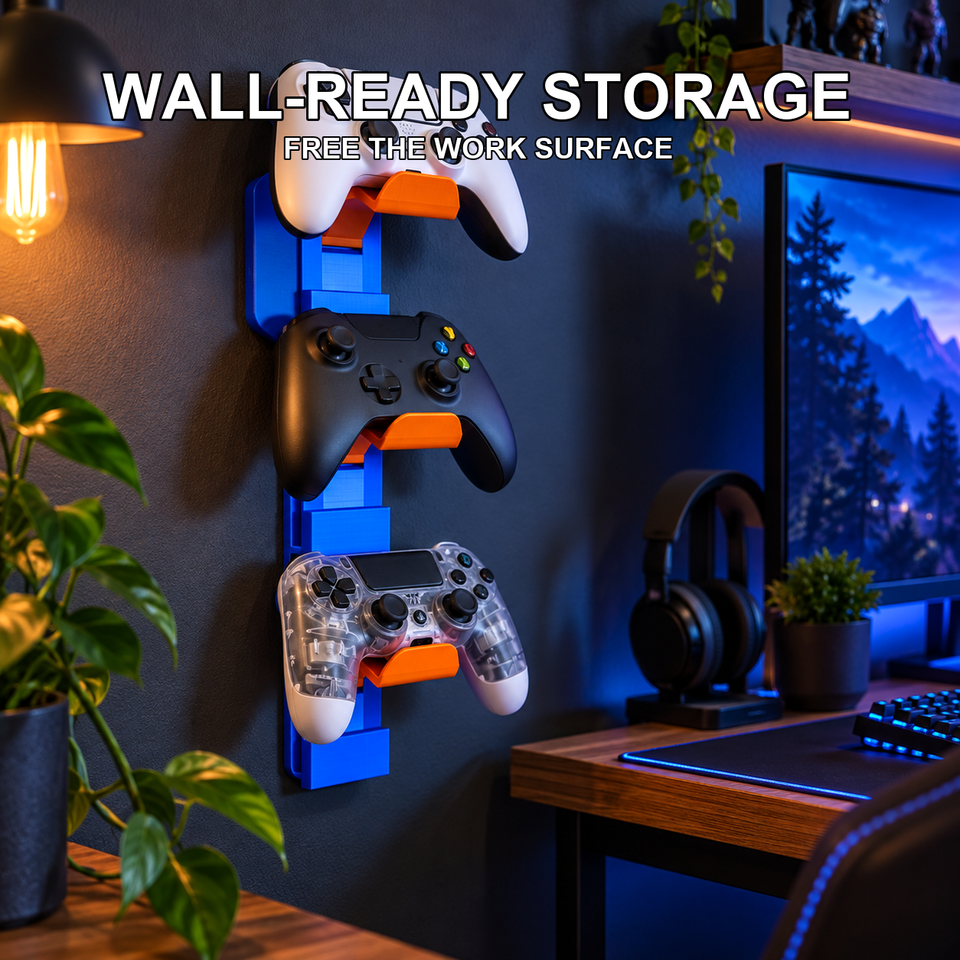 Gaming Wall Mount — Controllers Off the Desk — Feature view