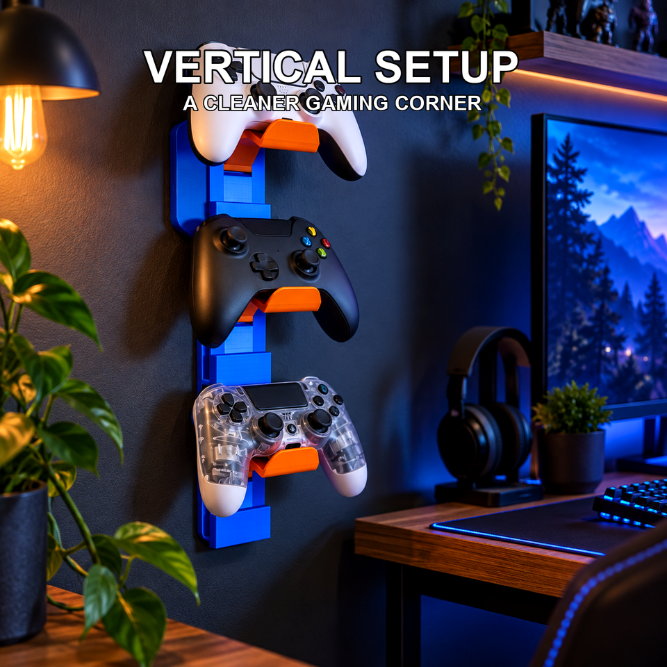 Gaming Wall Mount — Controllers Off the Desk — Feature view