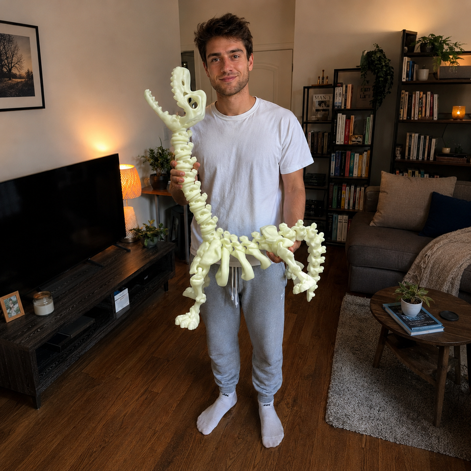 Large Brontosaurus Skeleton Toy