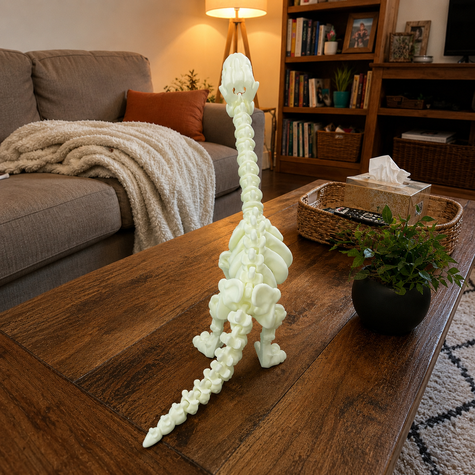 Large Brontosaurus Skeleton Toy