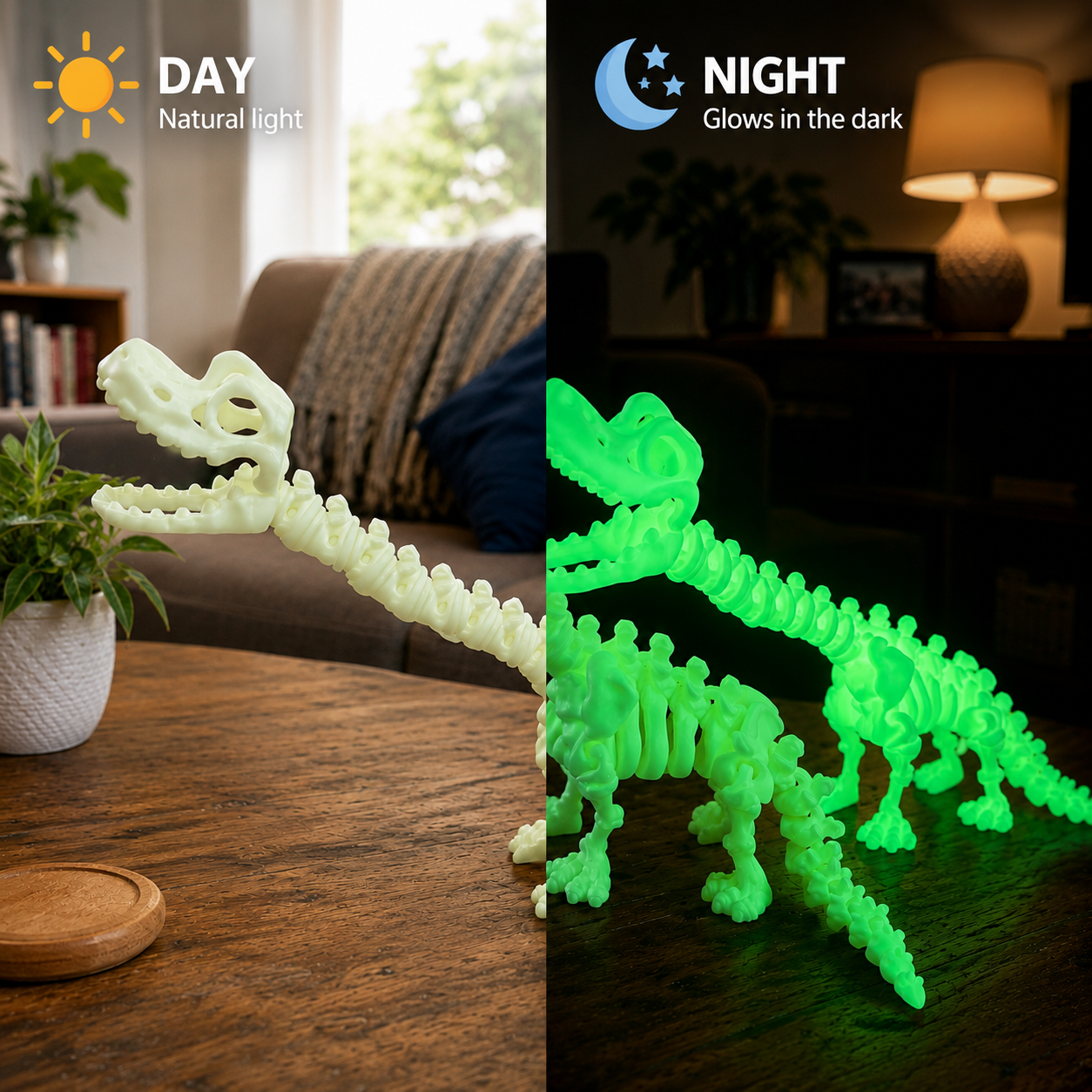 Large Brontosaurus Skeleton Toy