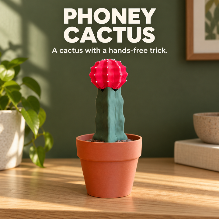 Phoney Cactus Phone Stand