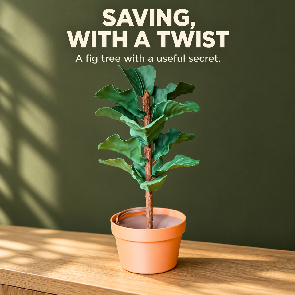 Figgy Bank — A fig tree with a useful secret.
