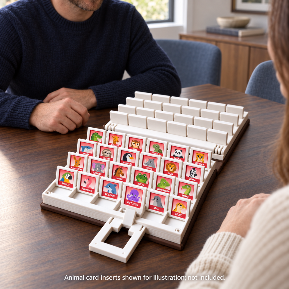 PlayBook'd Zoo Are You? — Animal guessing game scene; paper card inserts not included