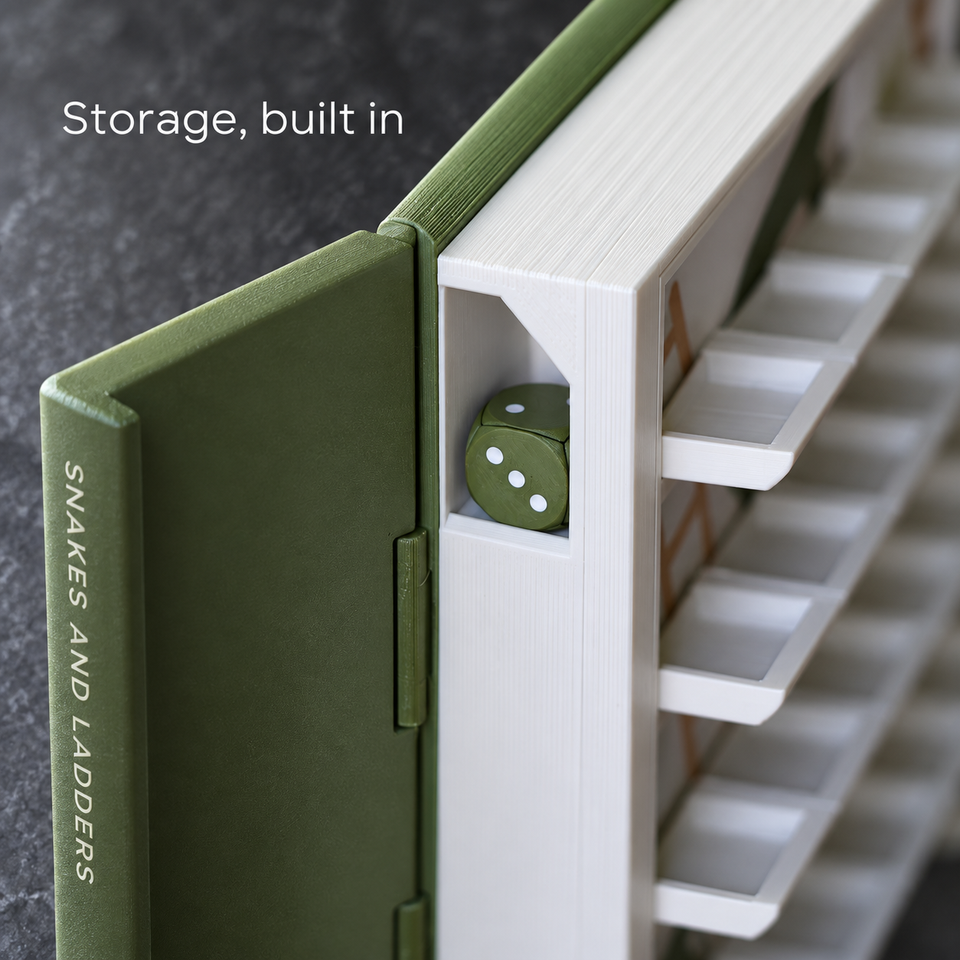 PlayBook'd Snakes and Ladders — Built-in storage