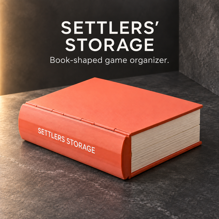 PlayBook'd Settlers' Storage — CATAN-Compatible Organizer