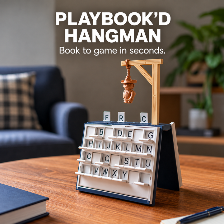 PlayBook'd Hangman – Portable Word-Guessing Game