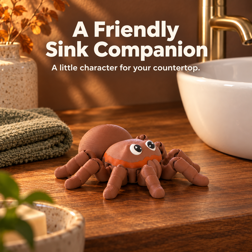 Toothy Tarantula — A Friendly Sink Companion