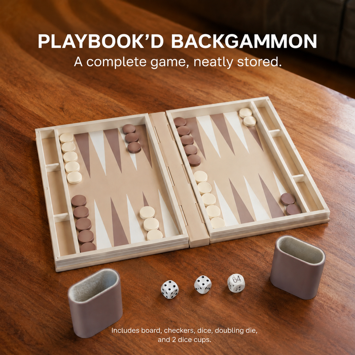 PlayBook'd Backgammon – Portable Book-Style Board Game