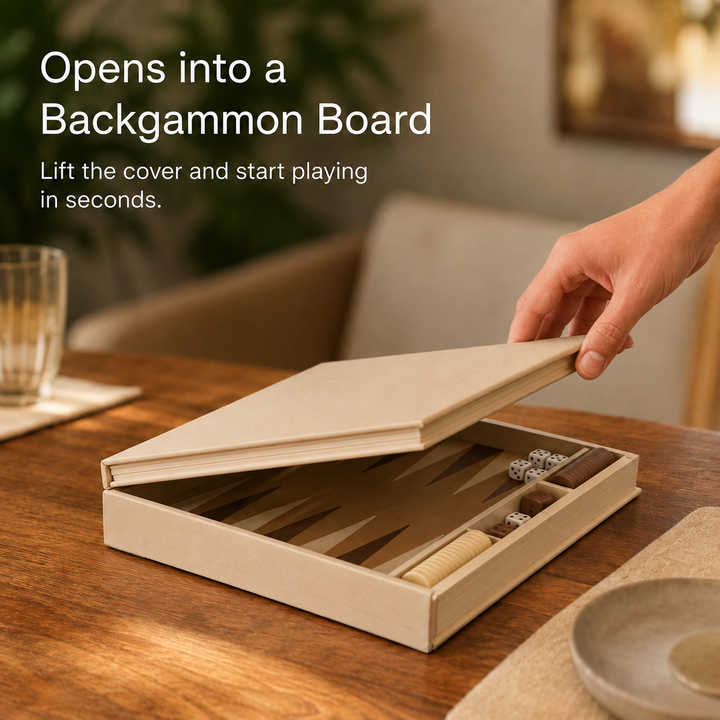 PlayBook'd Backgammon – Portable Book-Style Board Game