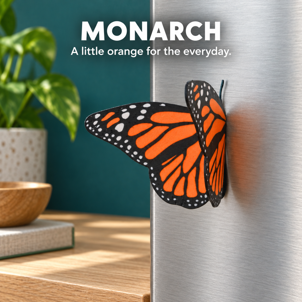 Butterfly Fridge Magnets — monarch