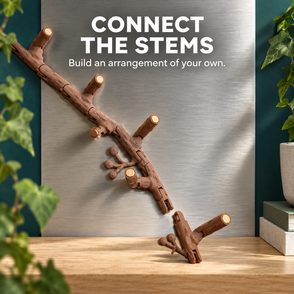Boston Ivy Fridge Magnet — connect the stems