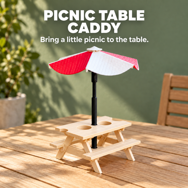 Picnic Table Condiment Caddy
