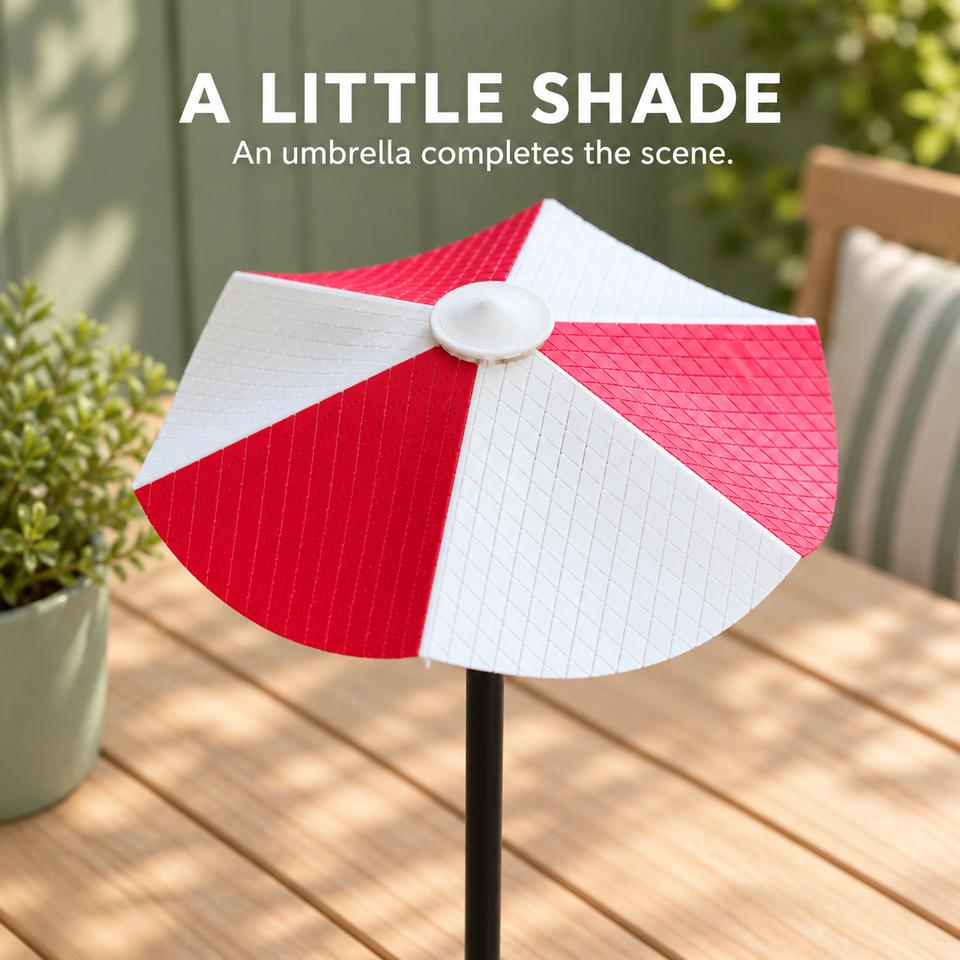 Picnic Table Condiment Caddy — a little shade