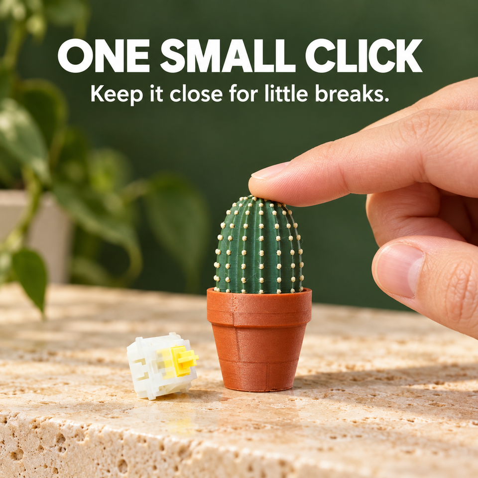 Clicky Cacti — one small click