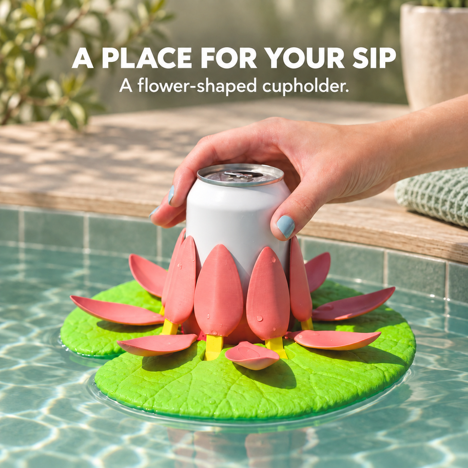 Lily Pad Cupholder — a place for your sip