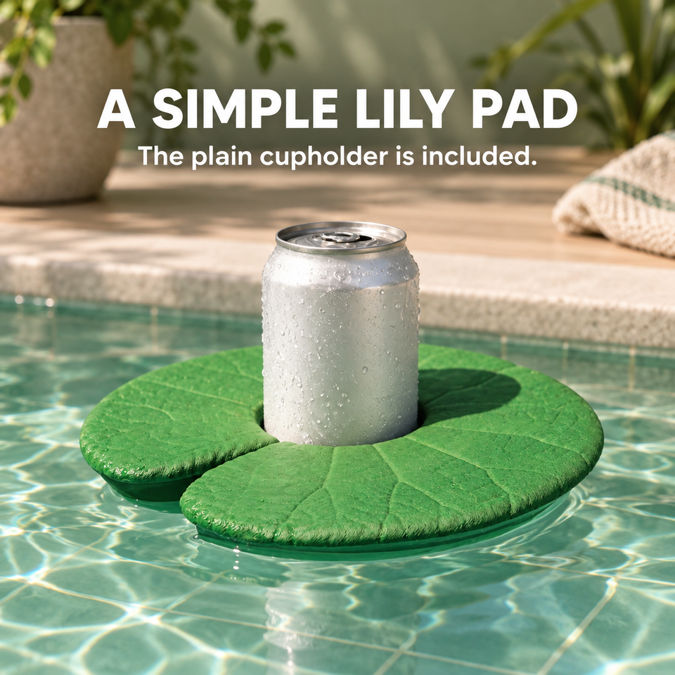 Lily Pad Cupholder — a simple lily pad