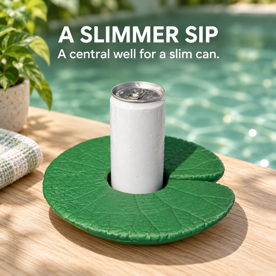 Lily Pad Cupholder — a slimmer sip