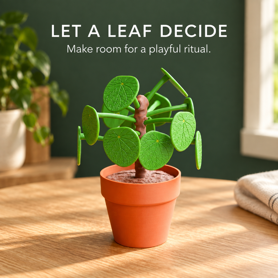Pilea Dinner Picker — Let a Leaf Decide — display