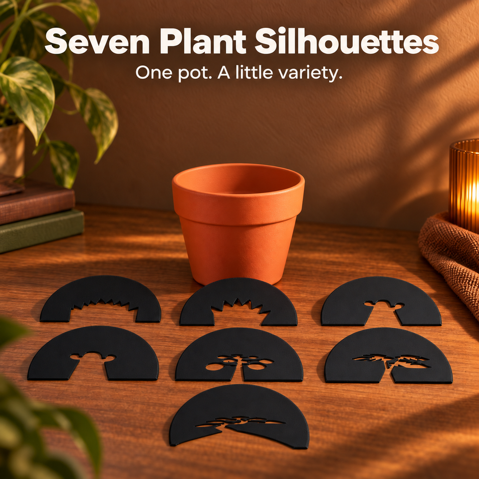 Garden Graveyard — Seven Plant Silhouettes