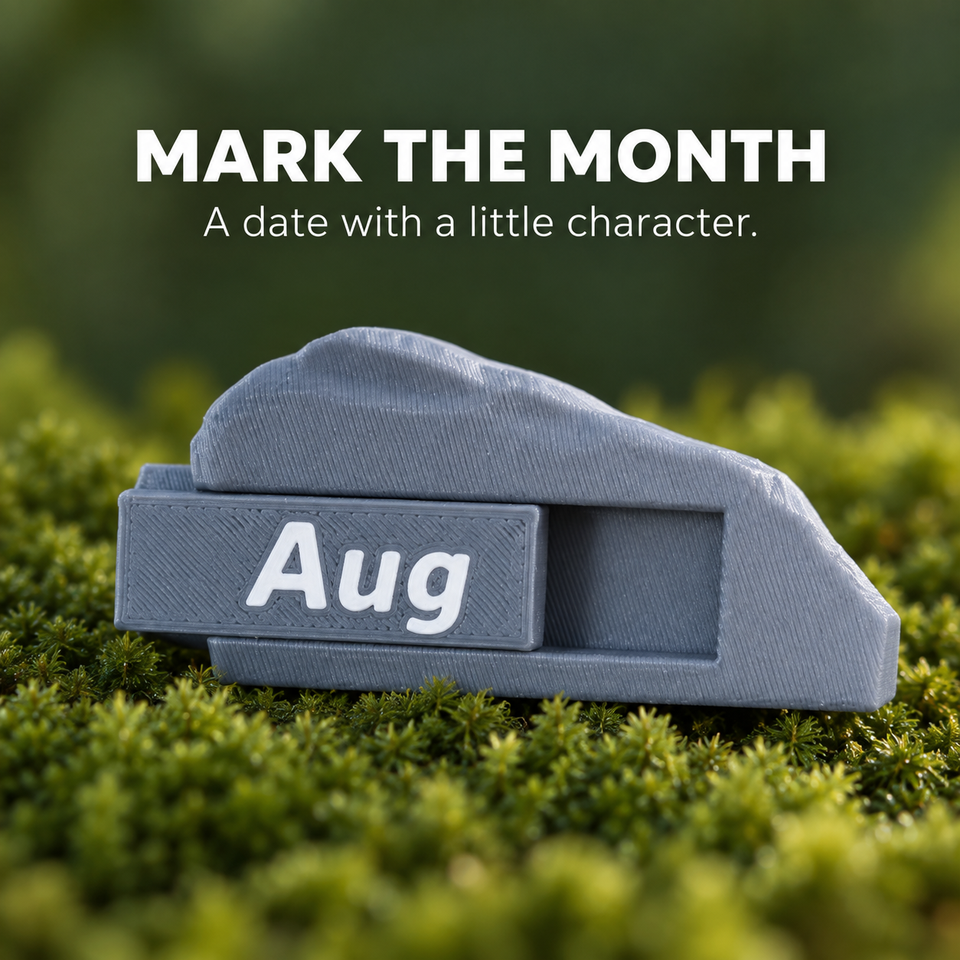 Bonsai 365 Calendar — Watch the Month Bloom — Interchangeable month marker