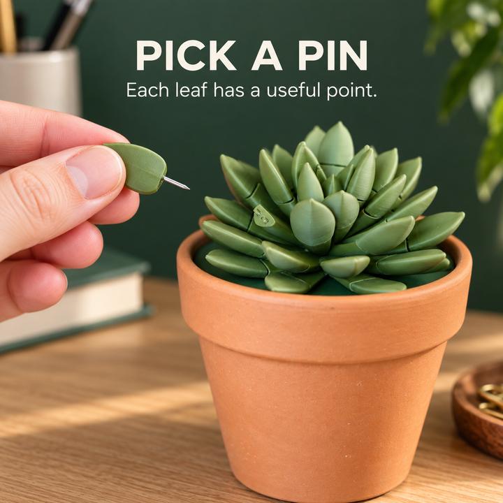 Push Pin Succulent — A Place for Bright Ideas
