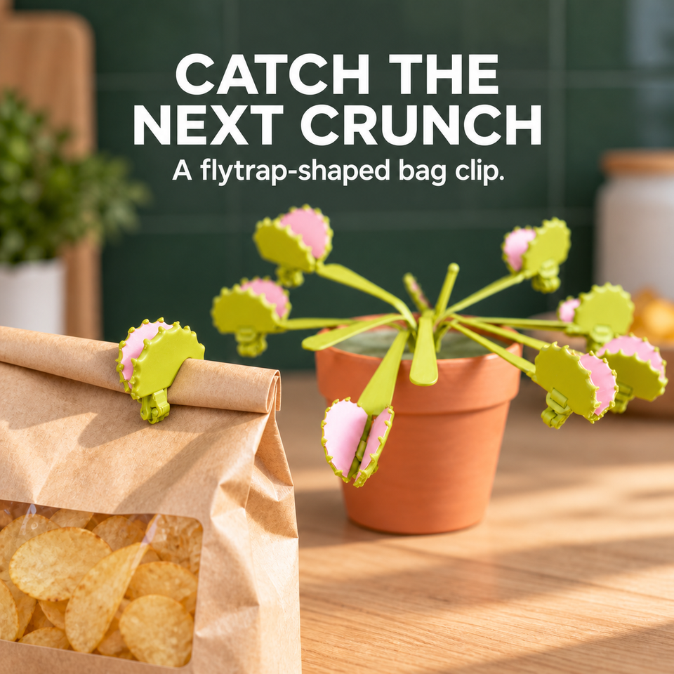 Venus Snacktrap — A Friendly Bite for Bags — clip