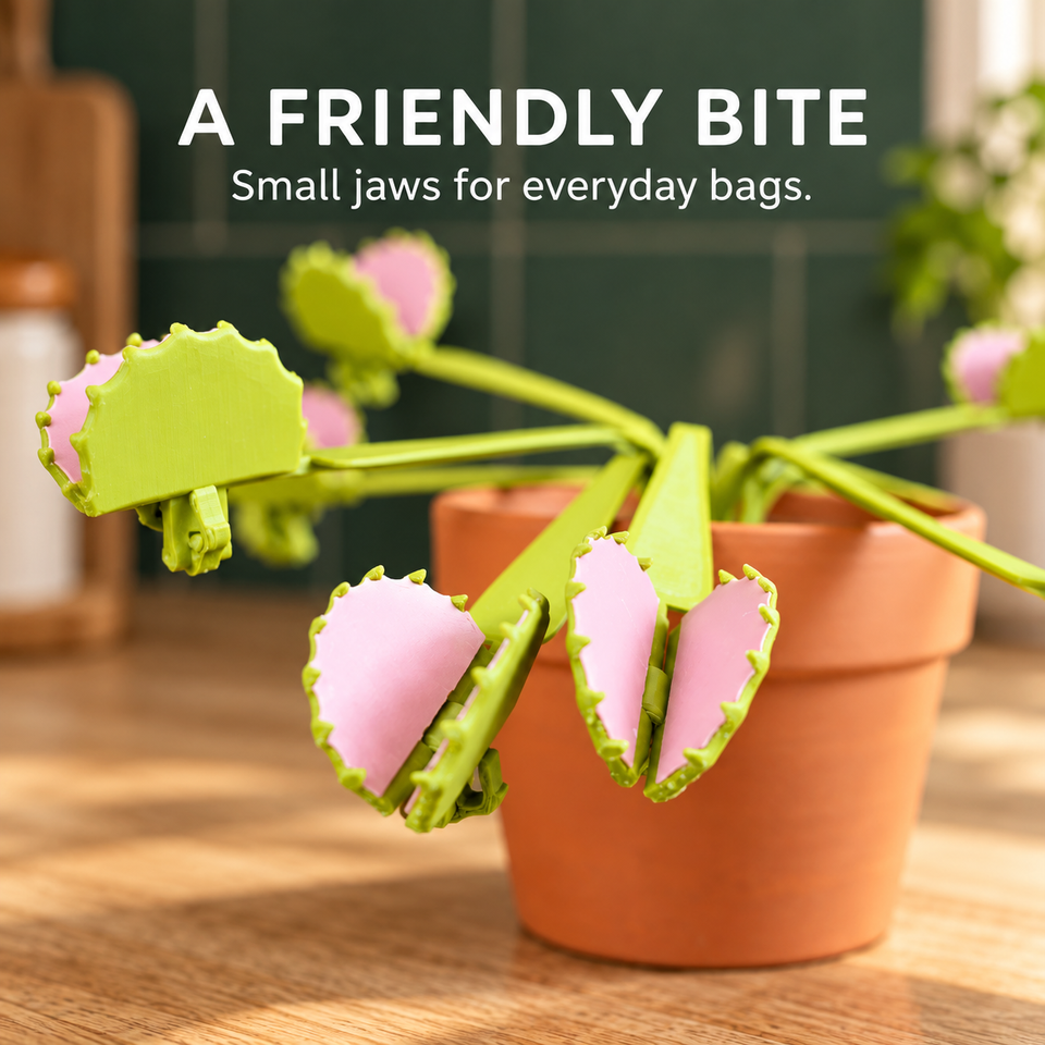 Venus Snacktrap — A Friendly Bite for Bags — mouth