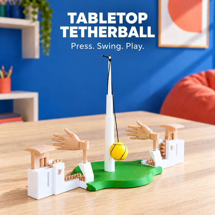 Tabletop Tetherball — Mechanical Hand Rally