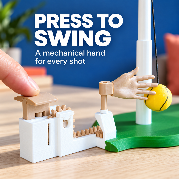 Tabletop Tetherball — Mechanical Hand Rally