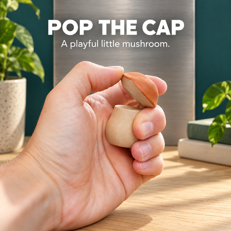 Magnetic Mushrooms — pop the cap