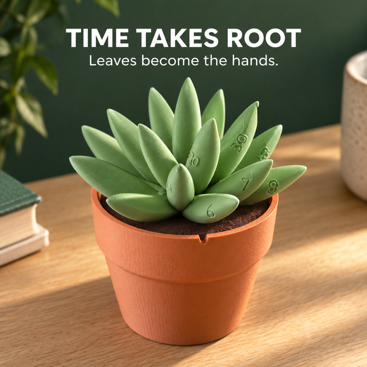 Succulent Clock — A Fresh Way to Tell Time