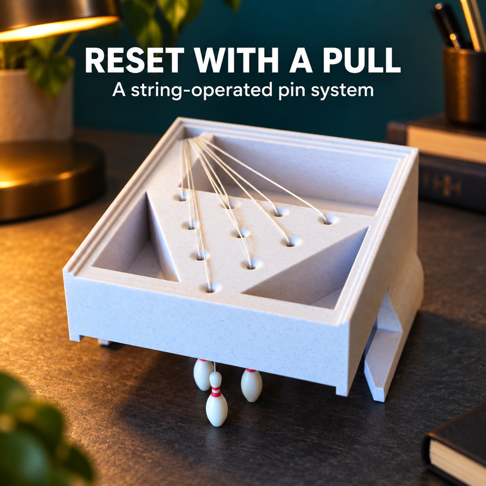 Desktop Bowling — String reset system