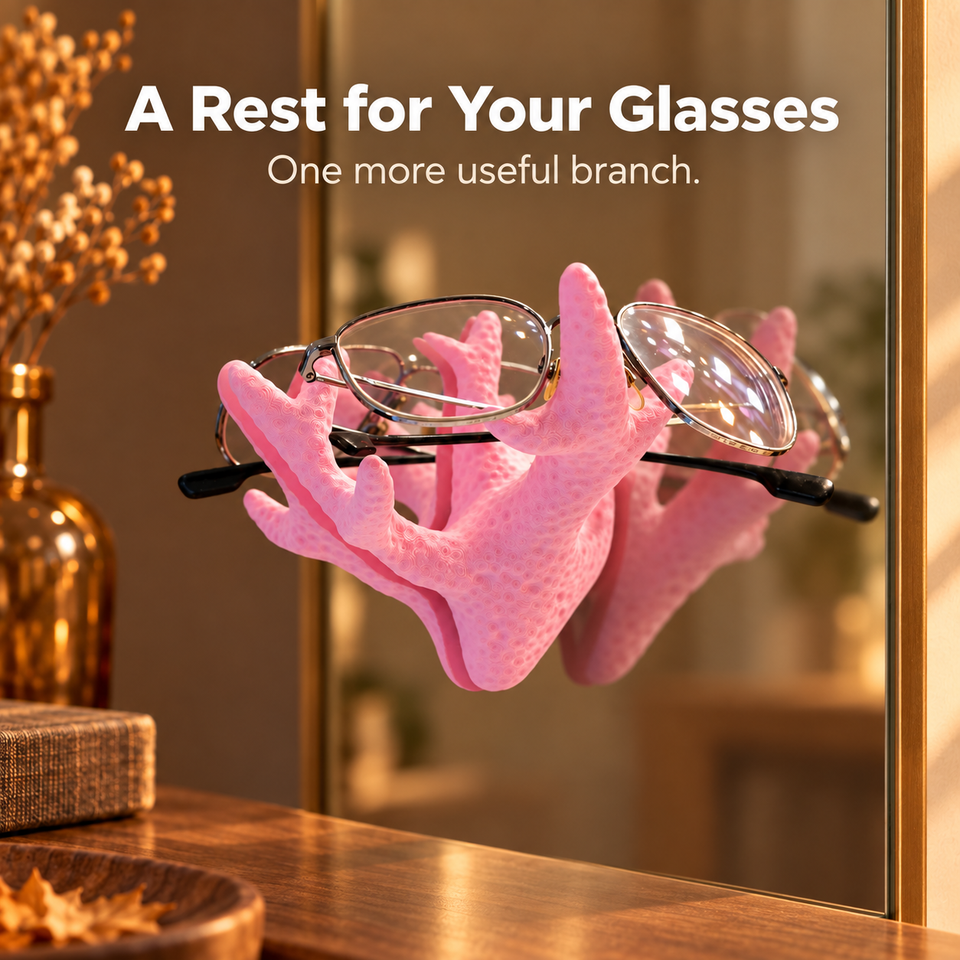 Catchall Coral — A Rest for Your Glasses