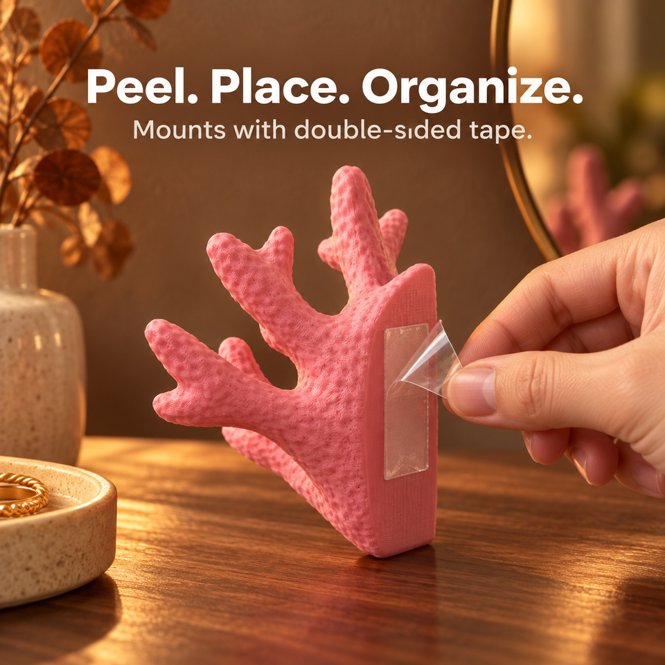 Catchall Coral — Peel. Place. Organize.