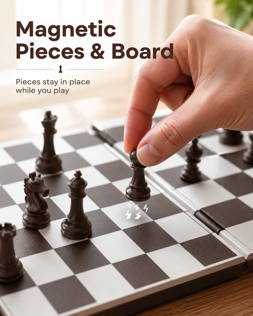 PlayBook'd Chess portable magnetic strategy game – view 4