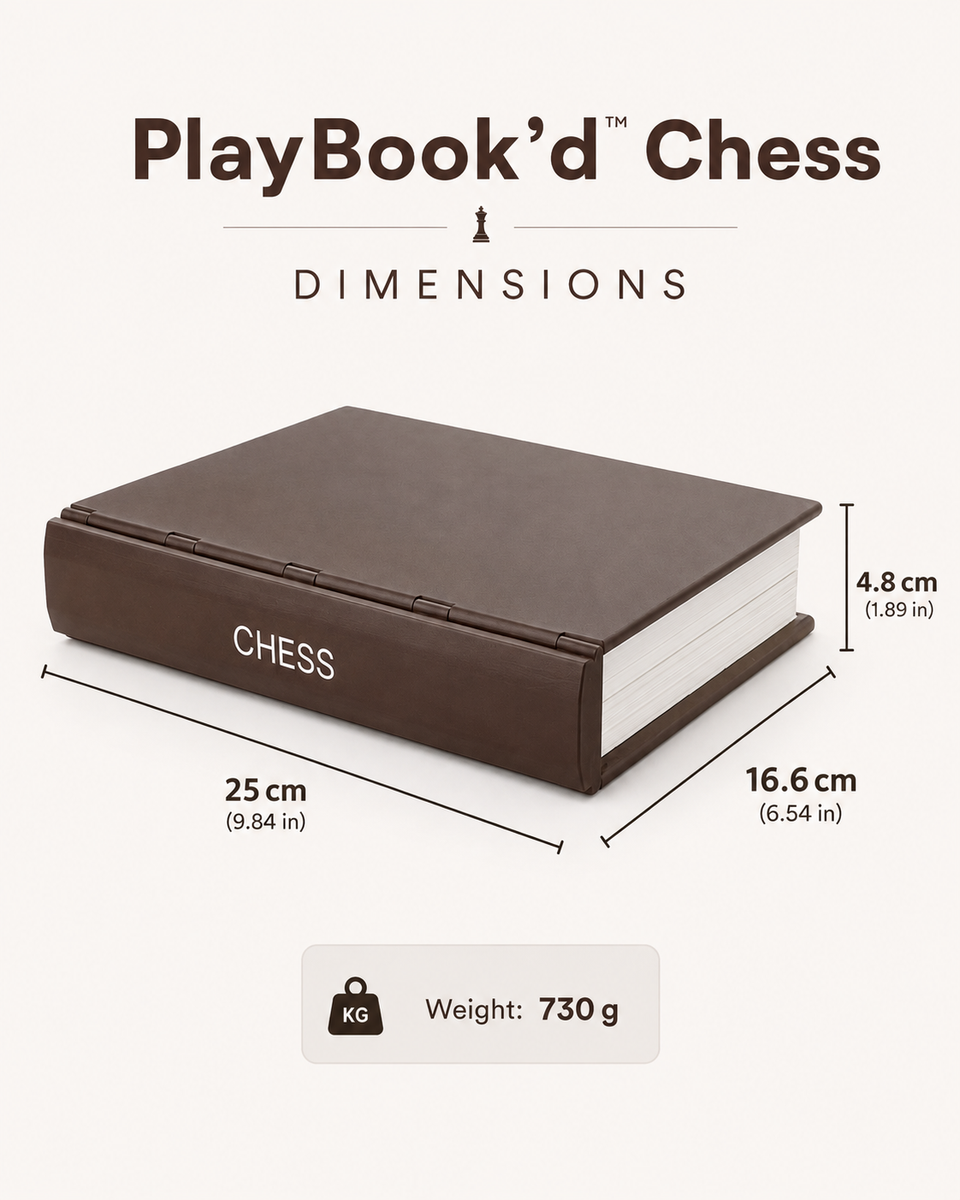 PlayBook'd Chess portable magnetic strategy game – view 6