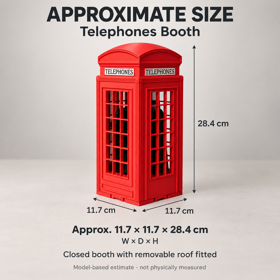 Telephones Booth — Approximate dimensions