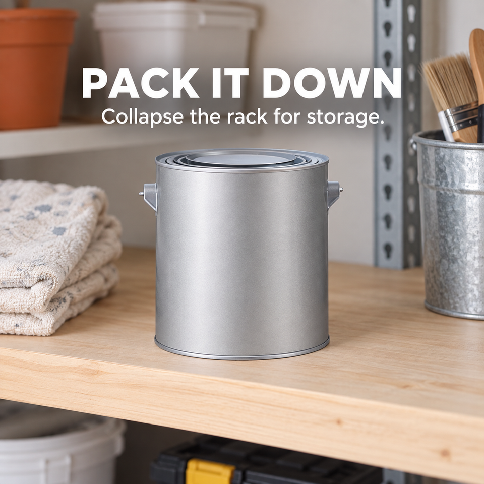 Paint Can Drying Rack — Lifestyle or play view