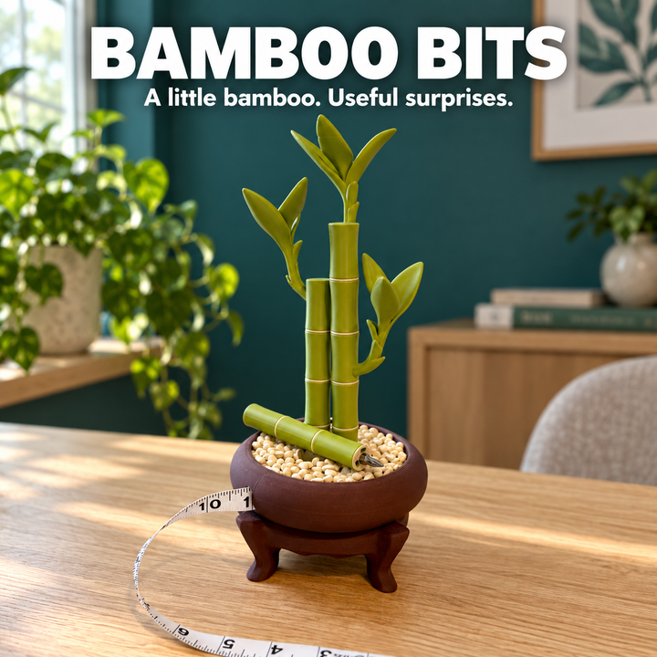 Bamboo Bits — Leafy Desk Holder