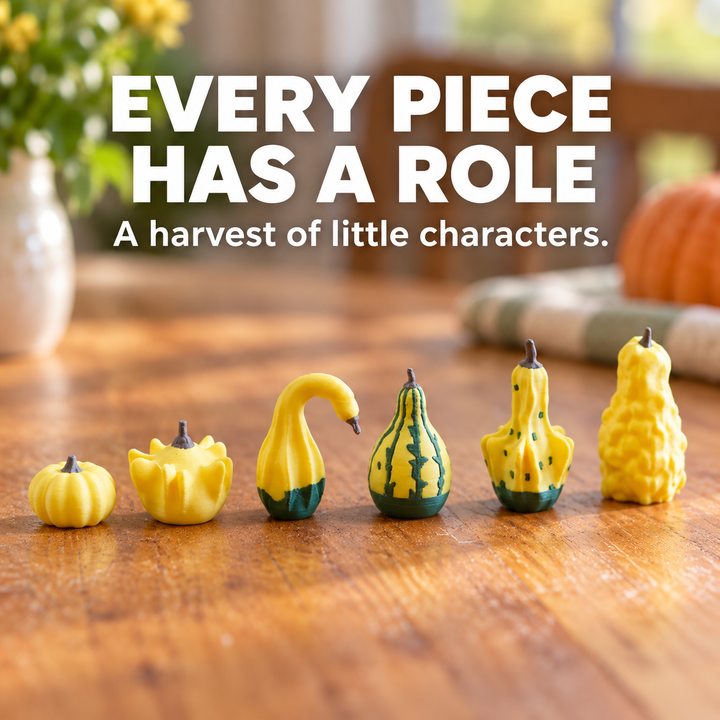 Gourd Gambit Chess Pieces